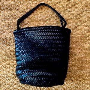 Dragon Diffusion Navy Bucket Bag unlined